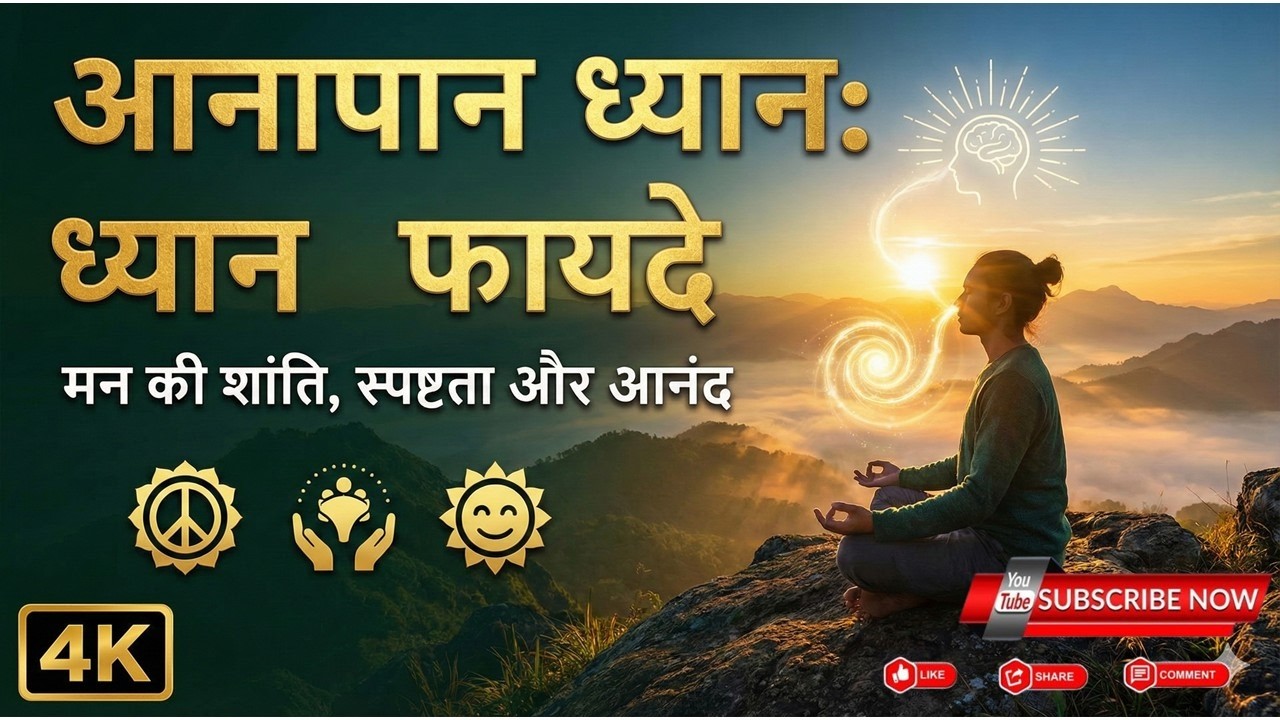 आनापान (Anapana) ध्यान साधना  करने के फायदे। अनसुनी बातें। Hindi Ai podcast in Hindi  #meditation 