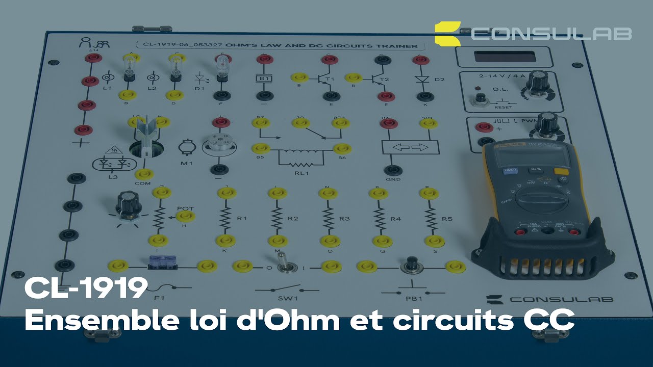 ConsuLab CL-1919-05 loi d'ohm et circuit électrique CC