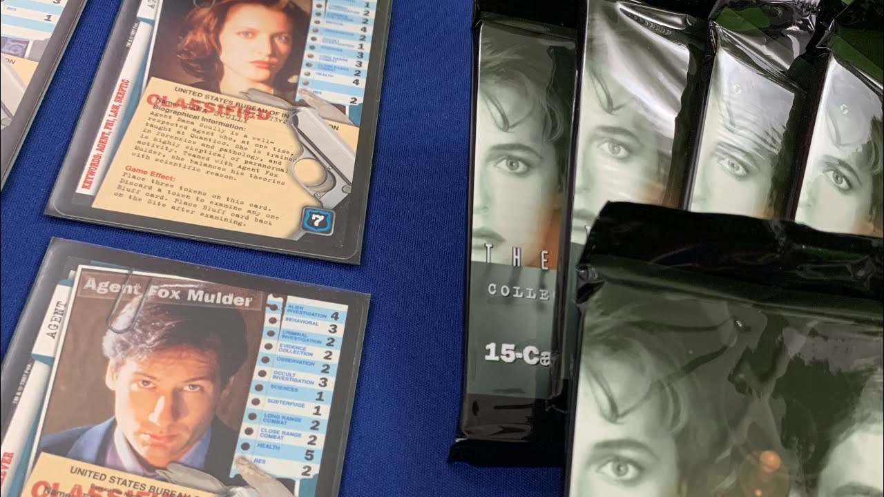 X-files CCG! Pack opening, Rules/Gameplay! Card Game Necromancy
