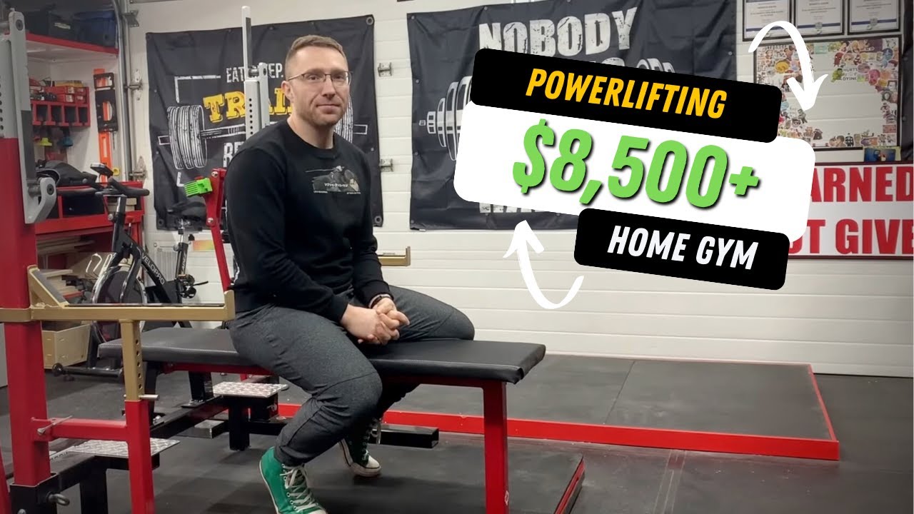 $9000 Powerlifting Garage Gym | Home Gym Tour 2023