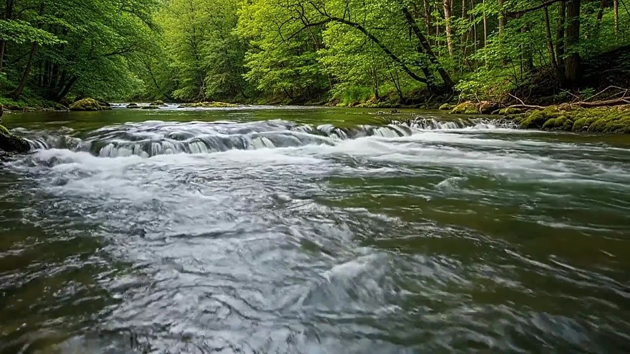 Soft River White Noise | Best Natural Sound for Sleep, Study, and Relaxation