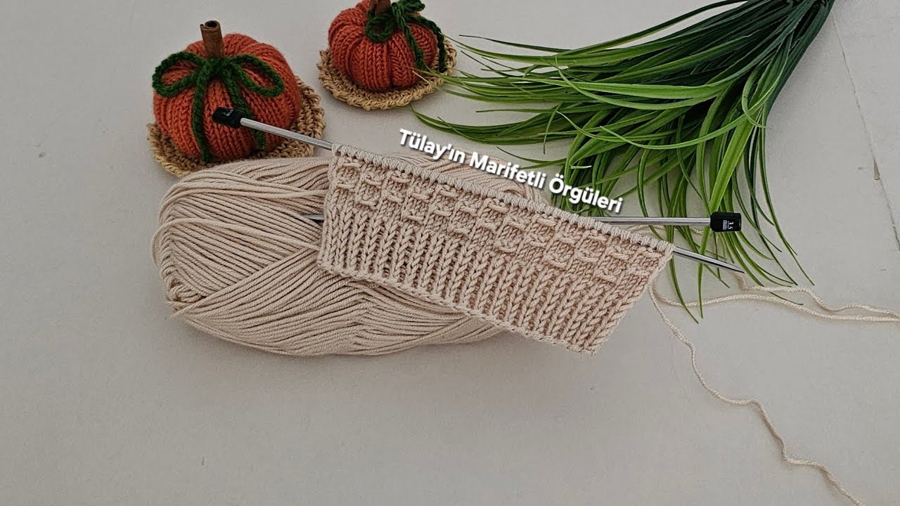 Kolay İki Şiş Yelek, Şal, Hırka, Battaniye İ&ccedil;in &Ouml;rg&uuml; Modeli 🧶