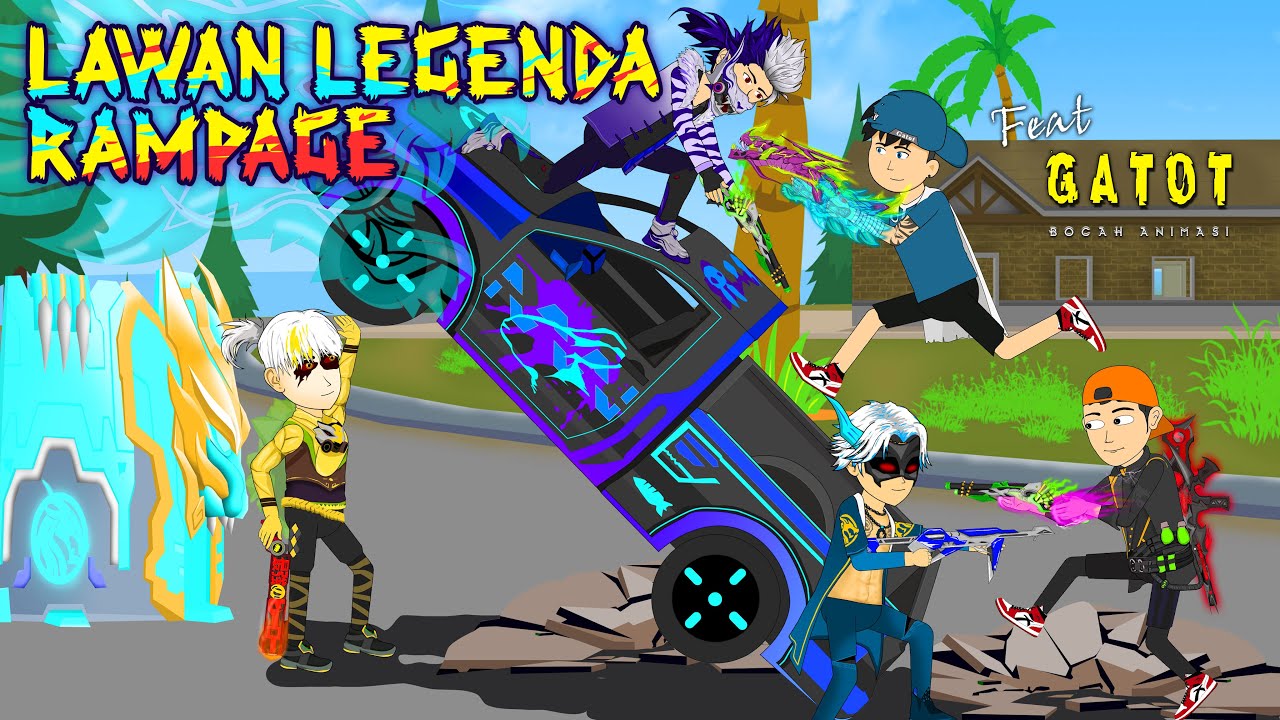 BERSAMA GATOT  @Bocah Animasi OBRAK ABRIK BERMUDA LAWAN 3 LEGENDA RAMPAGE - YU ANIMATION