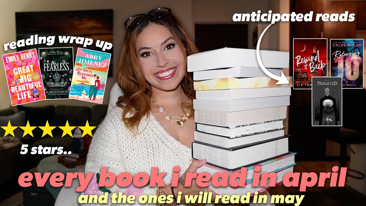 Let’s talk about every book I read in April + my May hopefuls 📖☁️🕯️