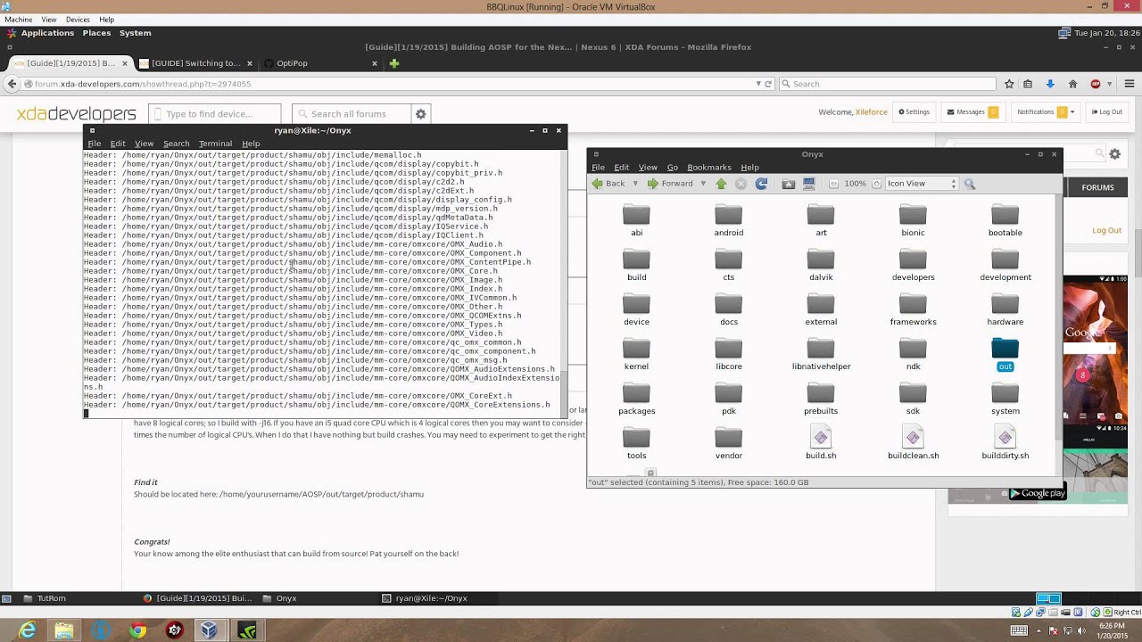 How To: Compile AOSP For Any Nexus Device, Switch Compiler Toolchains, and Cherry-Pick With Git