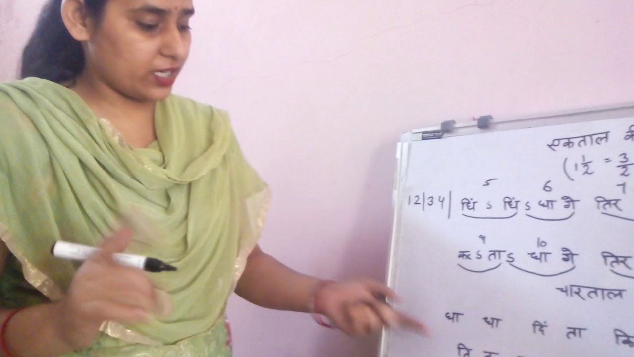 Ektaal & chautaal ki aad Laya likhna ( ek aawriti mein )