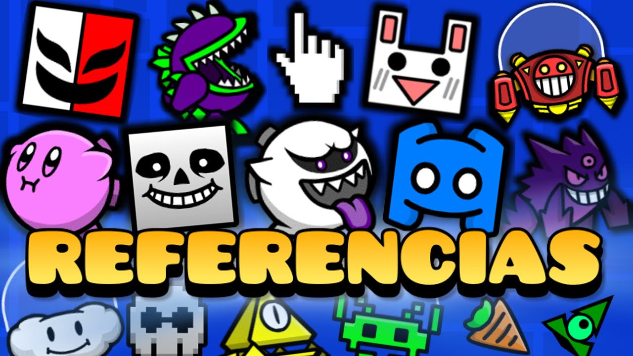 TODAS las REFERENCIAS de Geometry Dash 2.2 (Iconos y logros)
