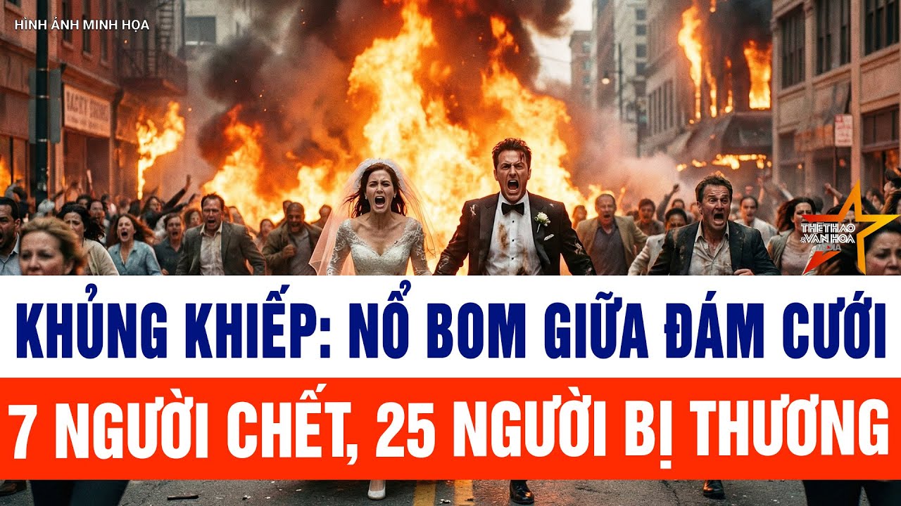 Khủng khiếp hiện trường vụ ôm bom lao vào đám cưới, 7 người chết, 25 người bị thương