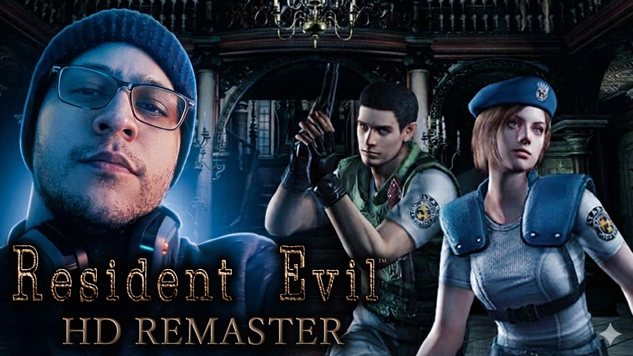 RE DO 0 AO REQUIEM: ZERANDO TODOS OS RESIDENT EVIL PELA PRIMEIRA VEZ! - RESIDENT EVIL 1 HD REMASTER