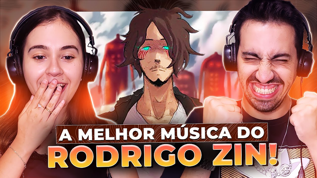 O MELHOR SOM DO ZIN!! Reagimos a Eren Yeager | Rodrigo Zin | Shingeki no Kyojin | React em Casal 🔥