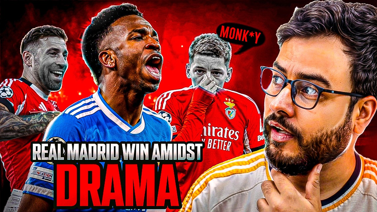 Disgrace in Lisbon as Vini is targeted in Benfica 0-1 Real Madrid!