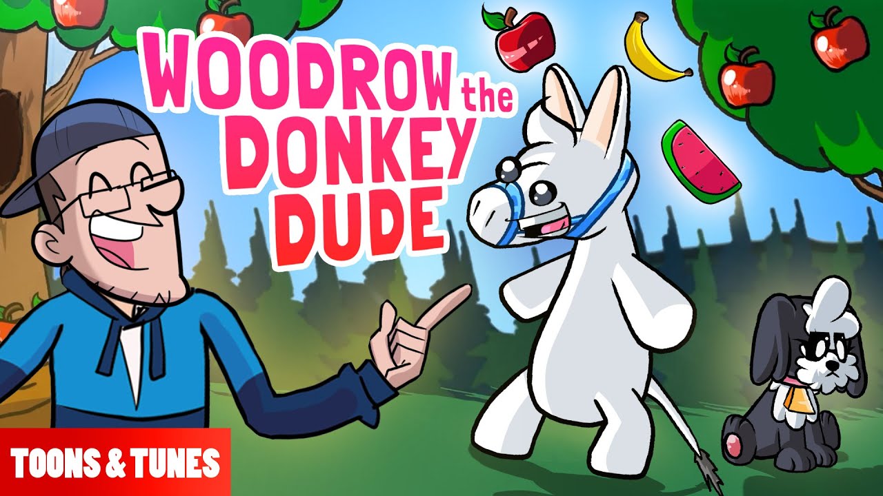 Woodrow the Donkey Song (FV Family Animated Music Video in the style of FGTeeV Books)
