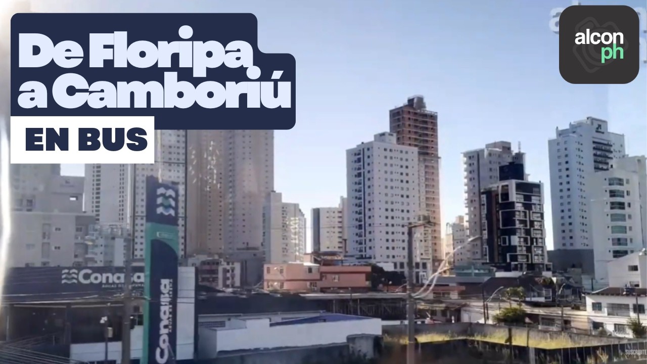 Viajando en bus desde Florianópolis hasta Balneario Camboriú - SC, Brasil