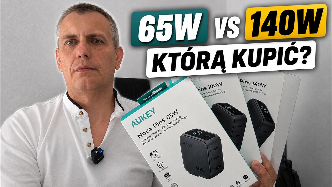 Aukey Nova Plus (65W, 100W, 140W) - Test potężnych ładowarek GaN [RECENZJA]