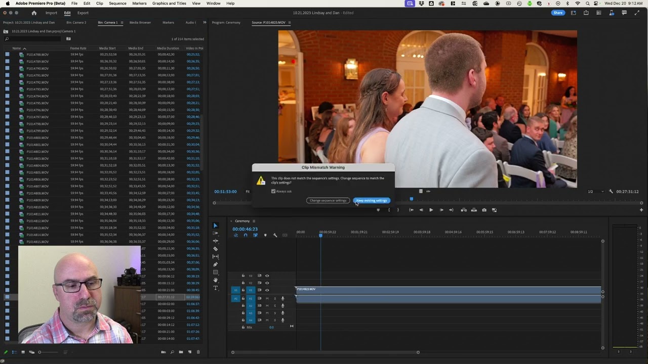 Multi Camera Wedding Video in Premiere Pro