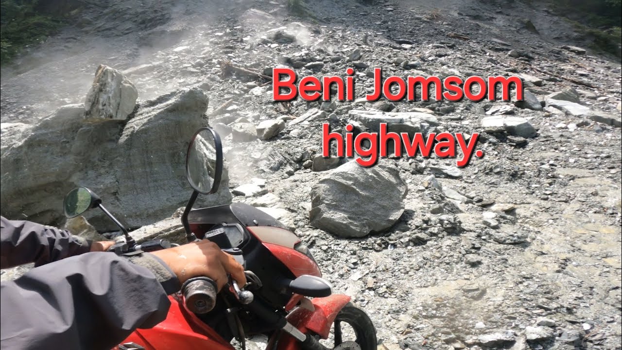 Beni Jomsom road condition today. Very risky.