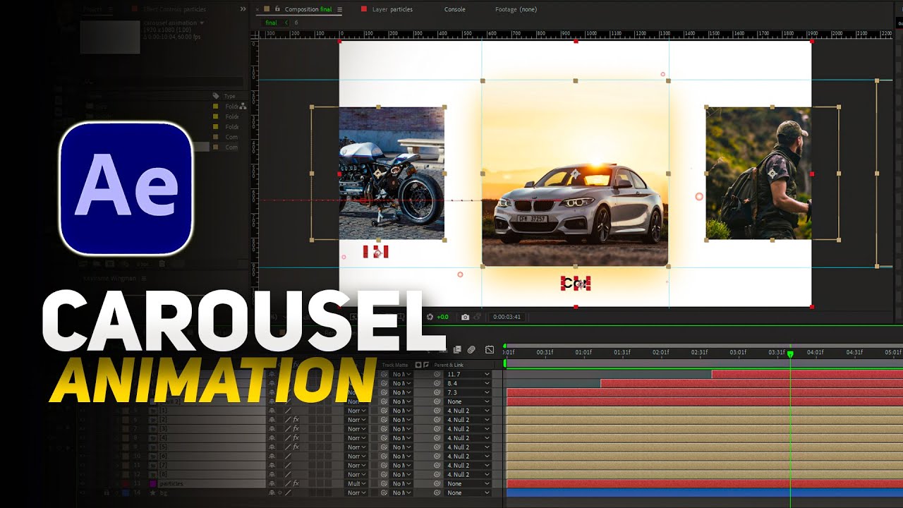Carousel Animation in After Effects Tutorial 2025