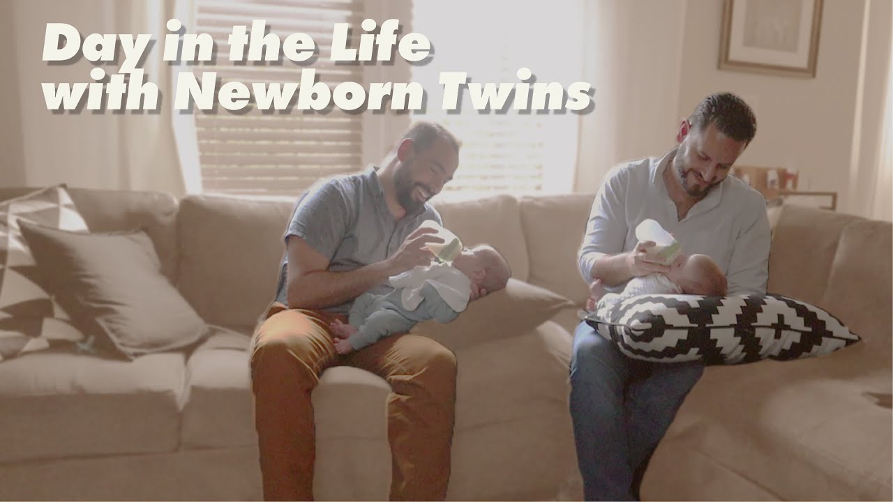 Day in the life with Newborn Twins | Dads via Surrogacy