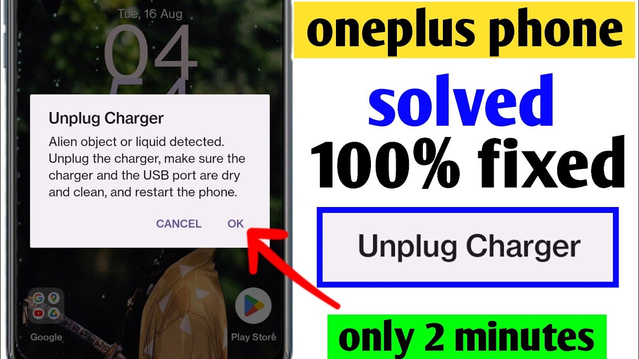 alien object or liquid detected plug out the charger oneplus | oneplus unplug charger immediately ⚠️