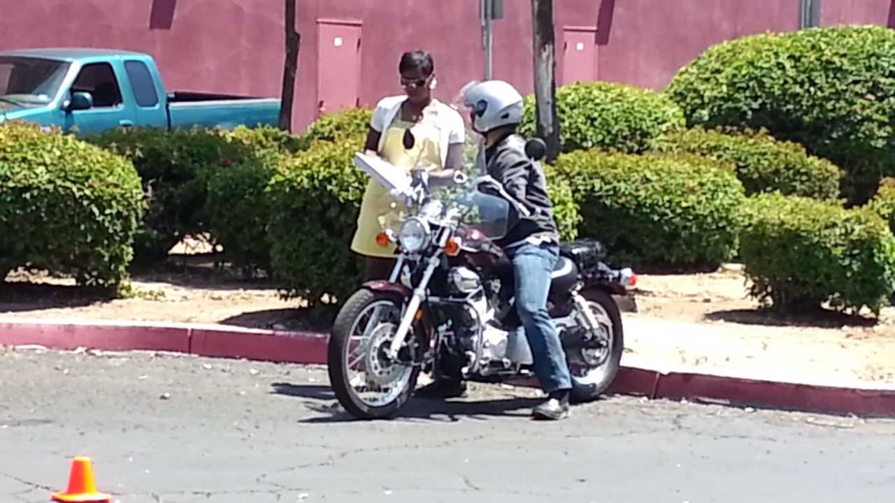 Actual California DMV Motorcycle Driving Test