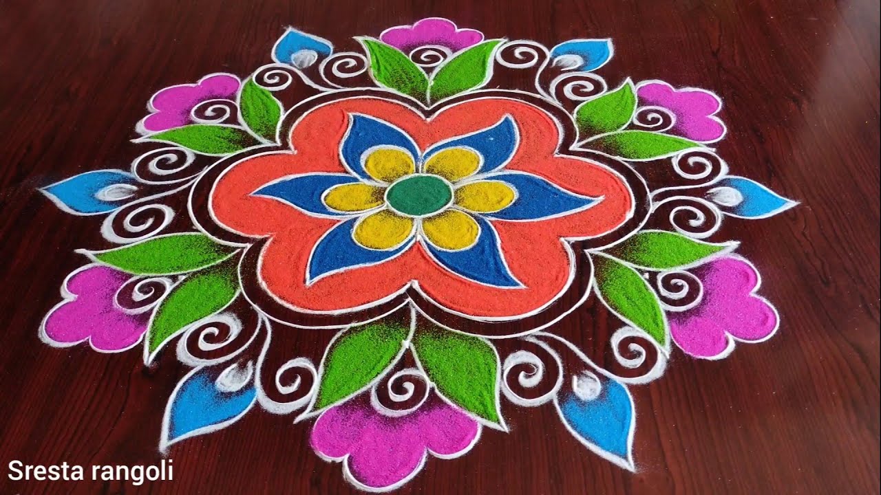 sri ramnavami special rangoli (7×4) Dot's....