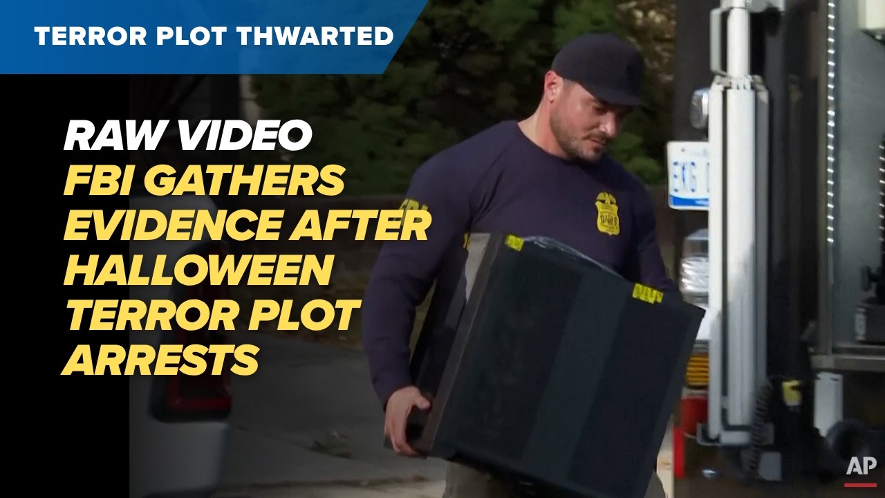 RAW VIDEO: FBI evidence teams at Dearborn home after arrests in Michigan Halloween terror plot