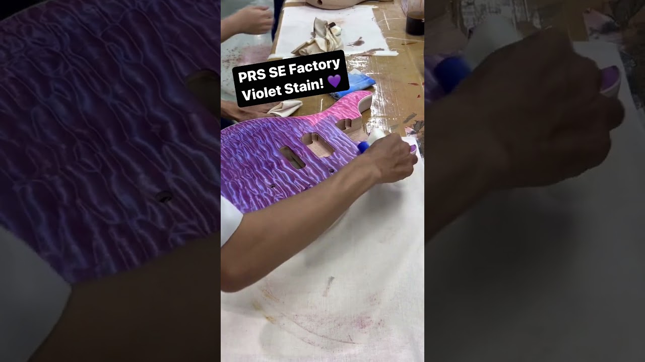Violet Stain Inside the PRS SE Factory!