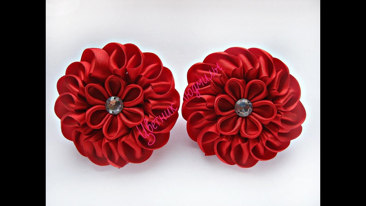 Зефирки канзаши \ Zefirki kanzashi  \ МК \ DIY