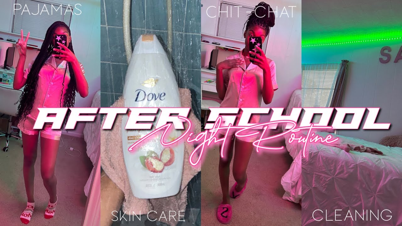 REALISTIC AFTER SCHOOL NIGHT ROUTINE | cleaning, chit chat, packages, etc…