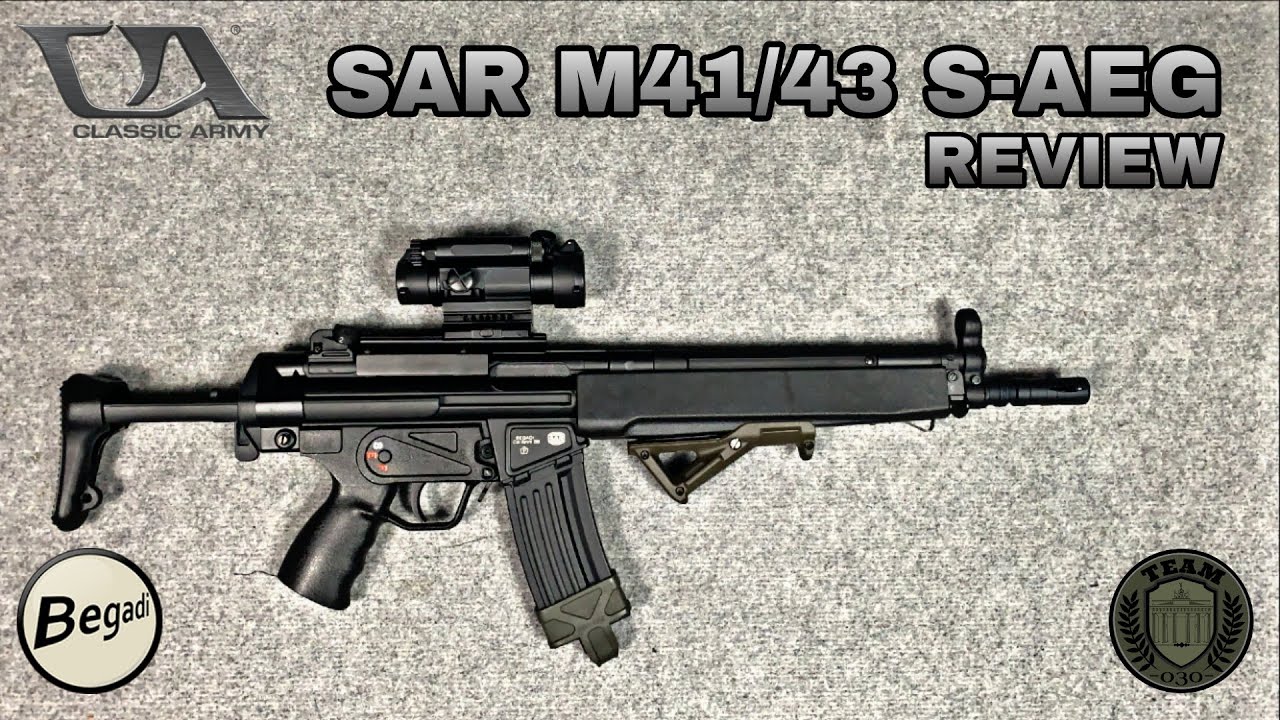 [REVIEW] Classic Army SAR M41/43 (CA030) S-AEG, HK 33A3 Klon 6mm Airsoft Review deutsch