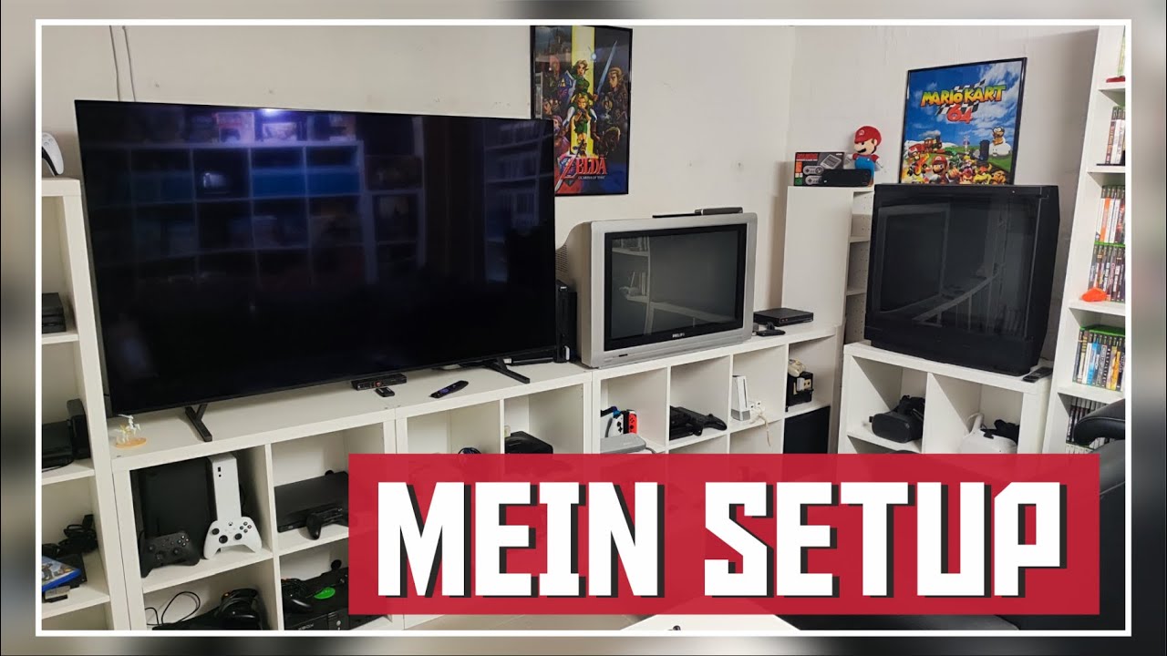 25 Konsolen & 3 Fernseher - So sieht mein Gaming Setup aus