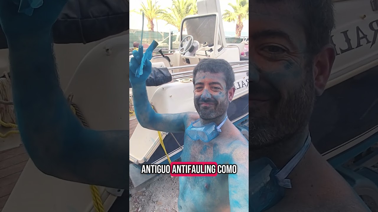 mantenimiento barco, antifouling, patente , probamos la marca hempel #patente #antifouling #barco