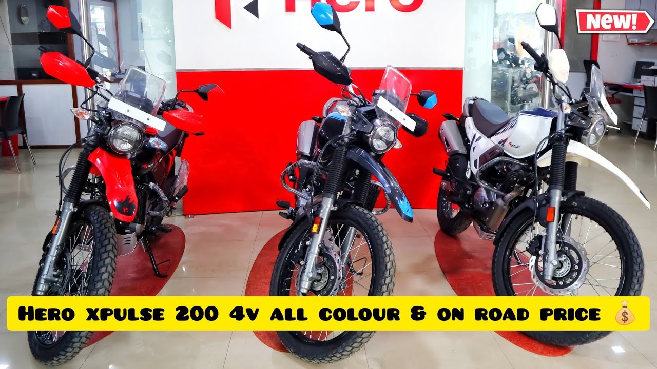 2022 Hero Xpulse 200 4v 🔥 all Colour & On Road price💰 | hero xpulse 200 4v colour 😍