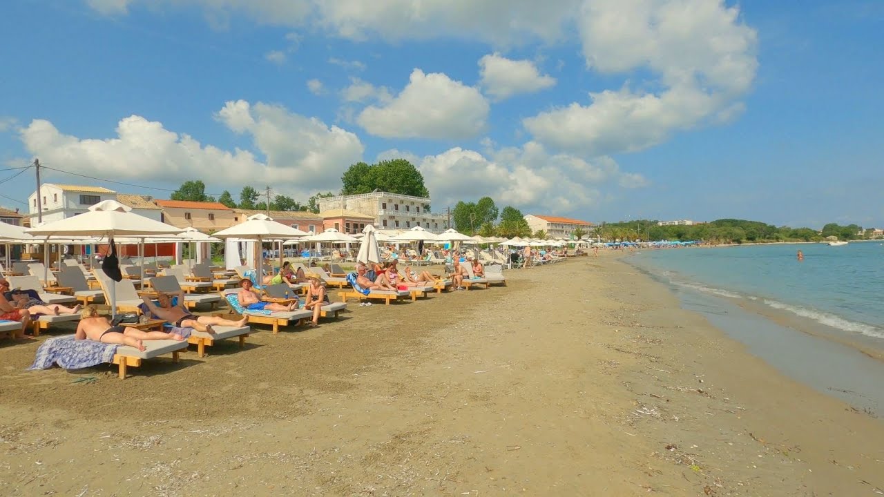 Roda village Corfu Greece in summer