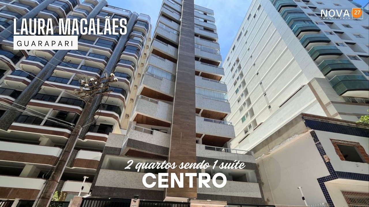 Edifício Laura Magalhães 2 quartos sendo 1 suíte à VENDA  Centro de Guarapari-ES