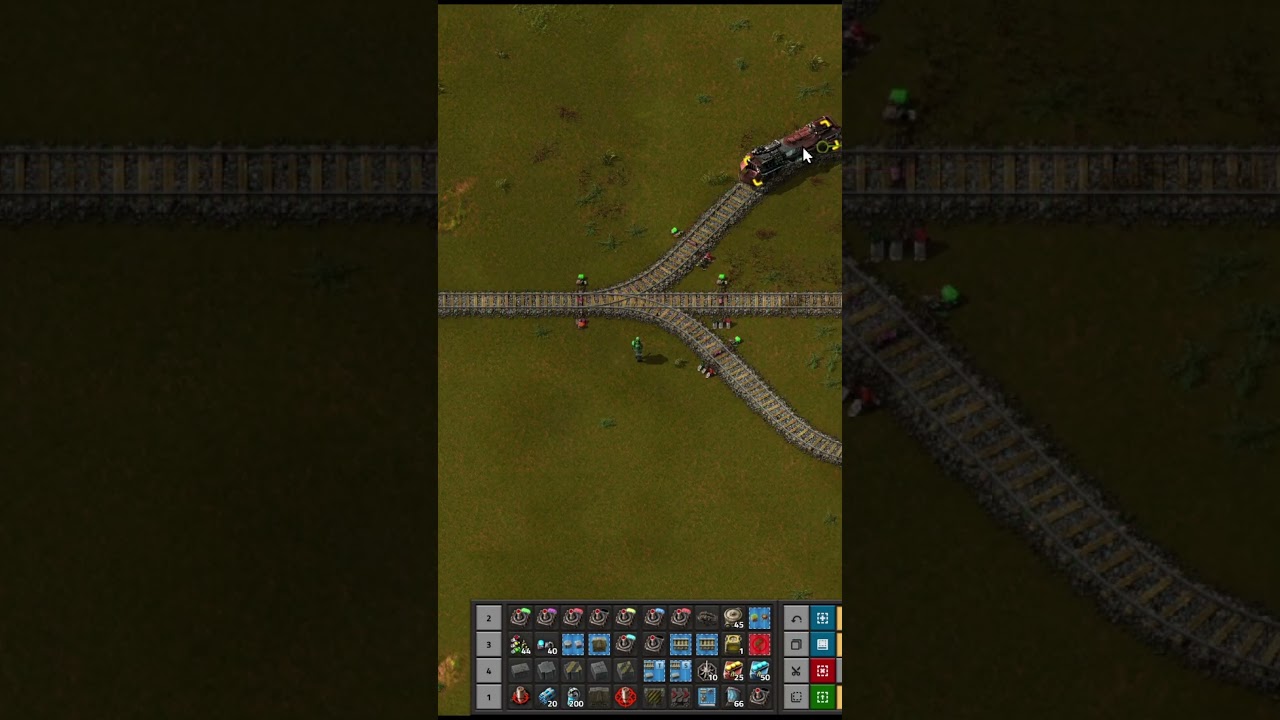 Короткие сигналы поезда Factorio #shorts #short