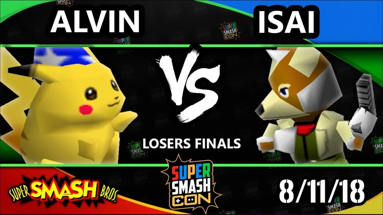 SSC 2018 LOSERS FINALS - Alvin (Pikachu) Vs. Isai (Fox) - Smash 64 - SSB64