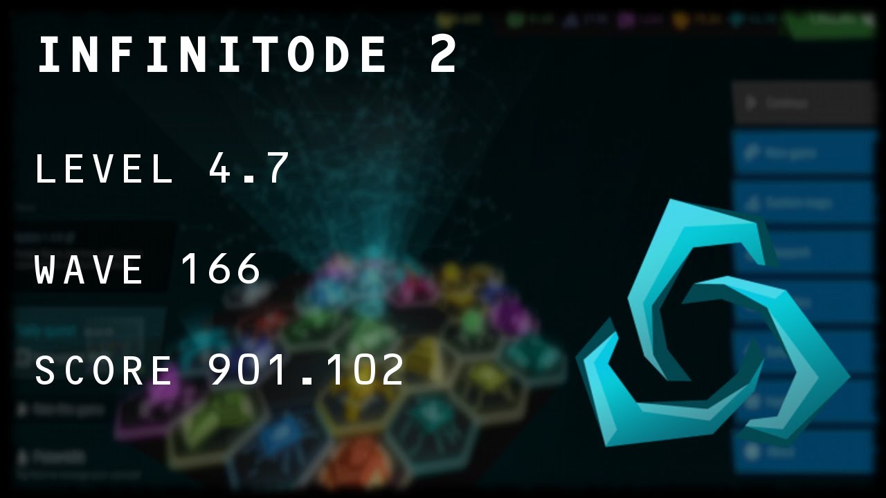 Infinitode 2 - Level 4.7 Wave 166 [901.102 Score]