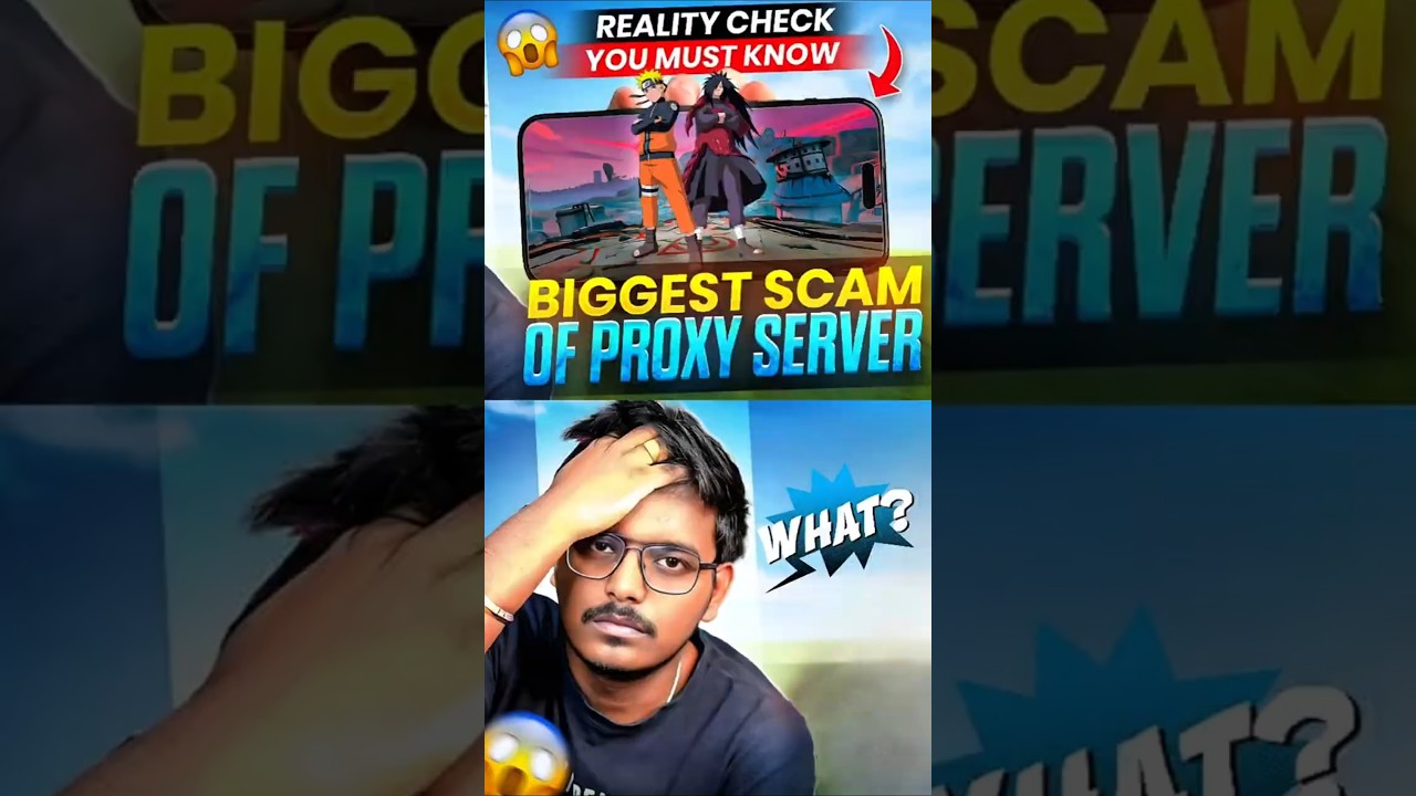 Biggest Scam Of Proxy Server 😱 #freefire #proxyservers #shortsfeed