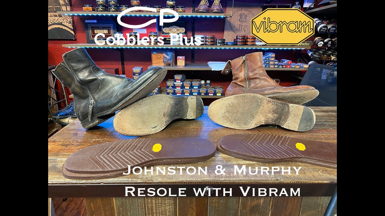 Johnston and Murphy converted from a glued sole to Blake Stitched with Vibram 700 Cork Soles
