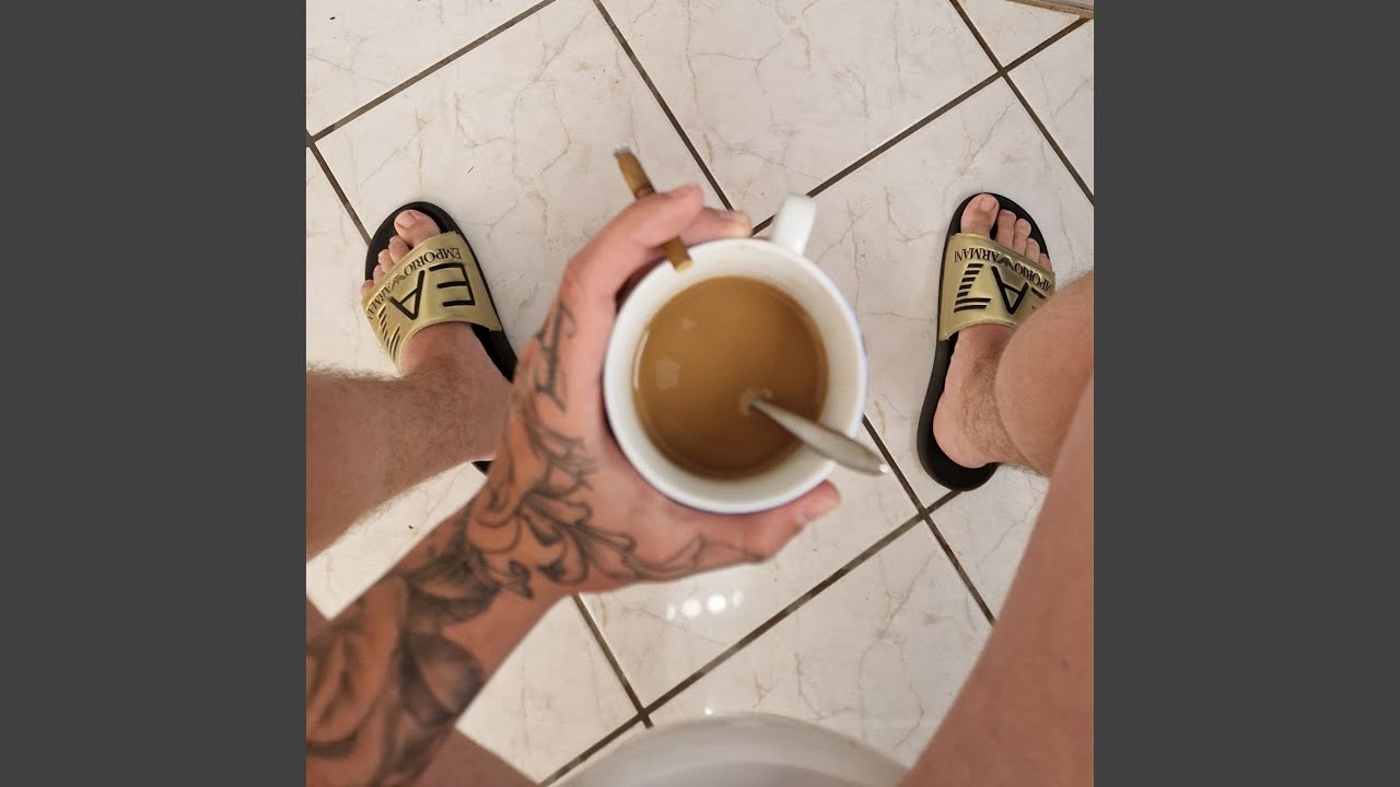 Morgens Kaffee Kippe