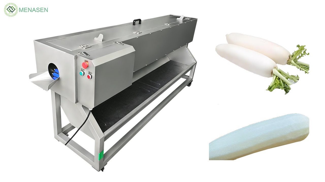 MNS-XP11 Eggplant Radish Turnip Carrot Peeling Machine| Automatic Lettuce Root Peeler Machine