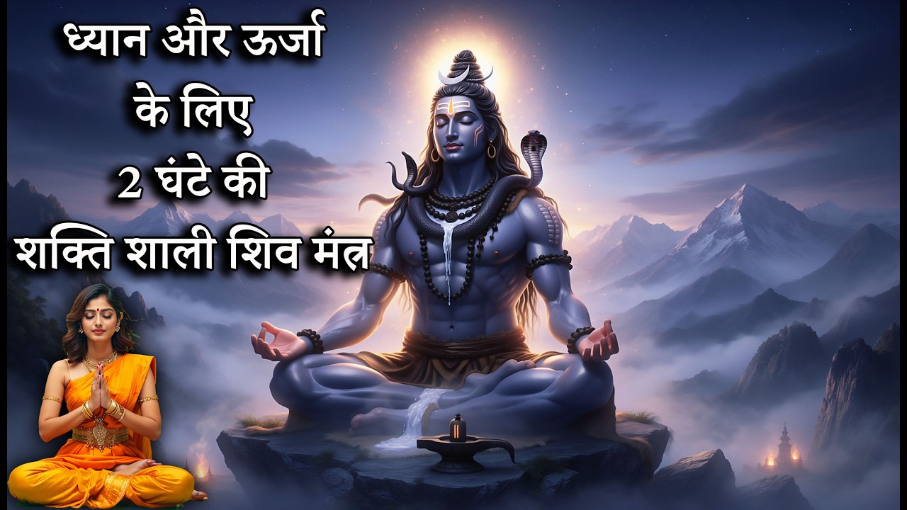 ॐ नमः शिवाय | Om Namah Shivaya | ध्यान और ऊर्जा के लिए 2 घंटे की शक्ति शाली शिव मंत्र | Bhakti