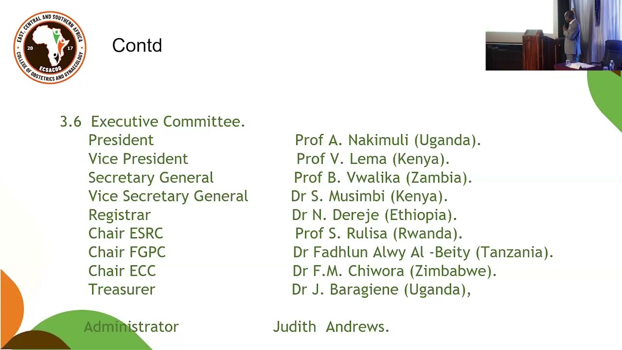 ECSACOG - 2025 UPDATE