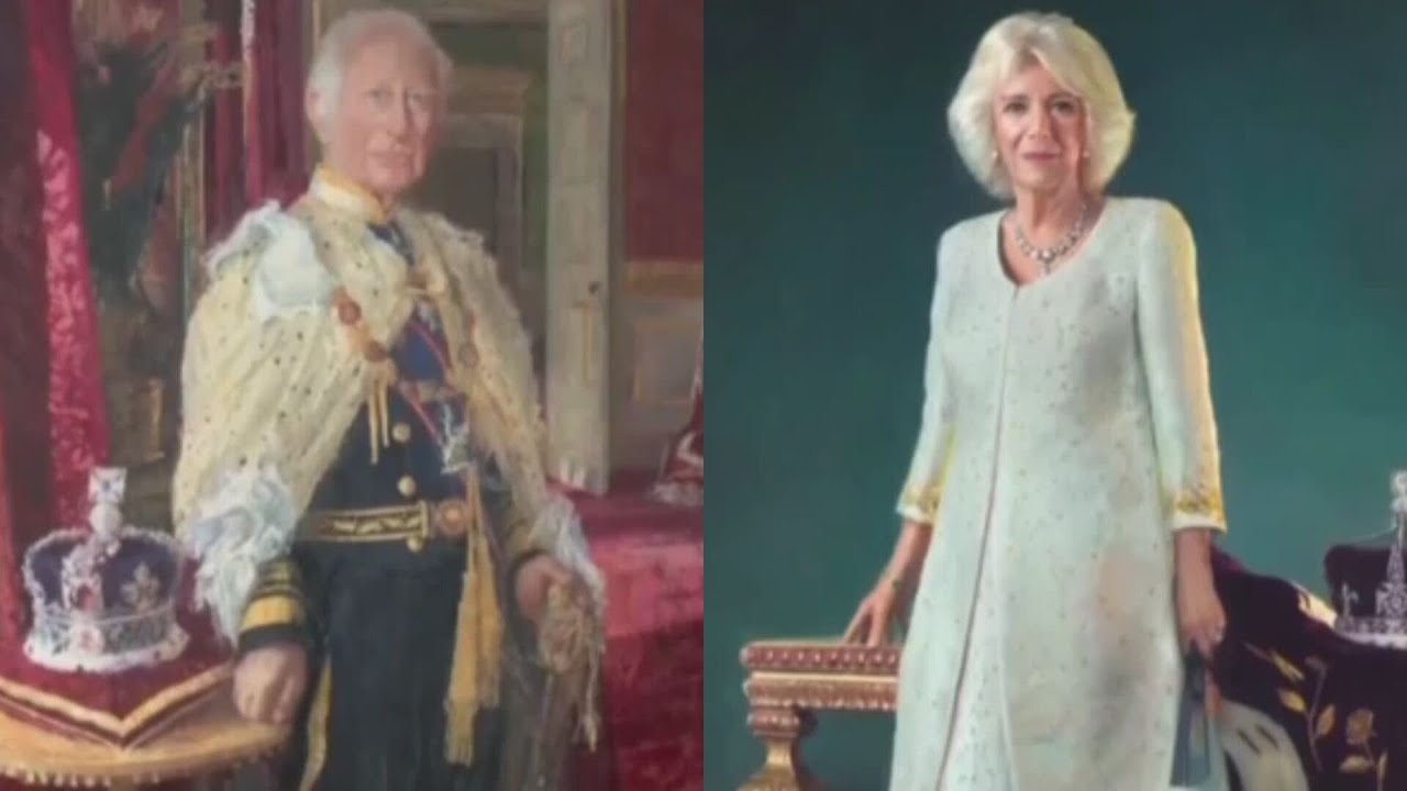 King Charles and Queen Camilla unveil new state portraits