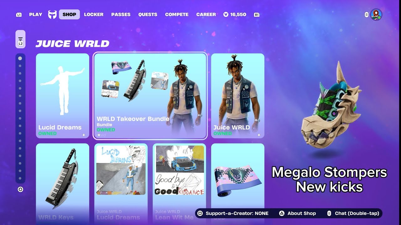 JUICE WRLD IS BACK!!! new kicks not bad at all Fortnite item shop refresh /Fortnite (part 991)