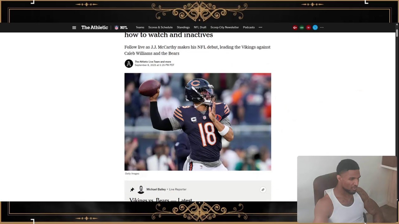 Viking vs Bears Prediction/ NFL Week 1 takaways!!