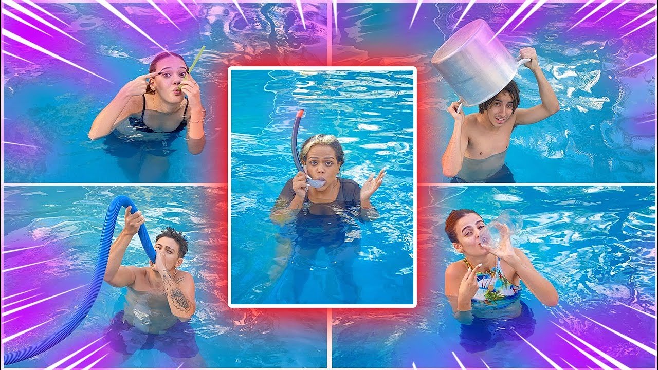 O ULTIMO A RESPIRAR DEBAIXO D'AGUA GANHA!!!