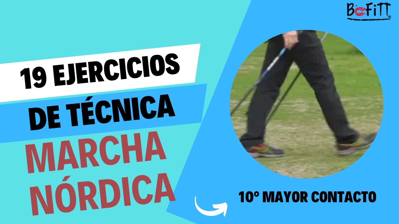 Ejercicios técnicos de marcha nórdica: 10º, Aumentar tiempo de contacto