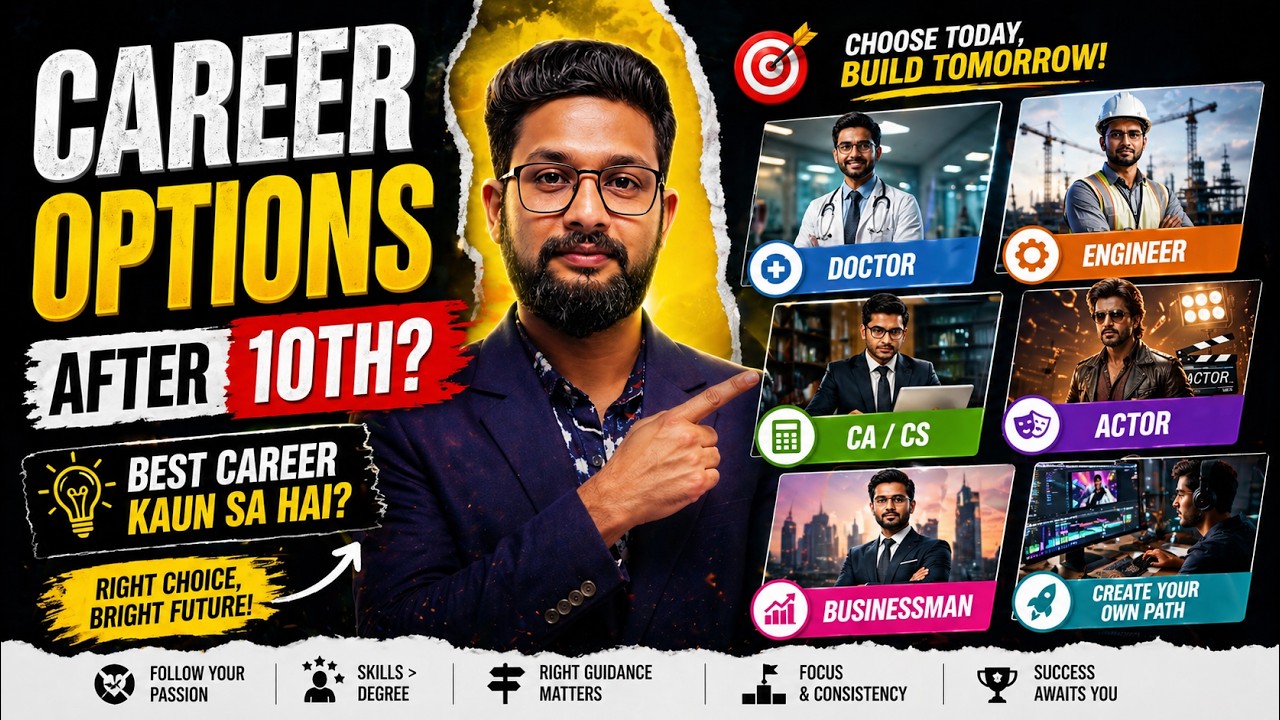 CAREER OPTIONS AFTER 10TH? | DOCTOR | ENGINEER | CA/CS | ACTOR |\ BUSSINESSMAN | JR TUTORIALS |
